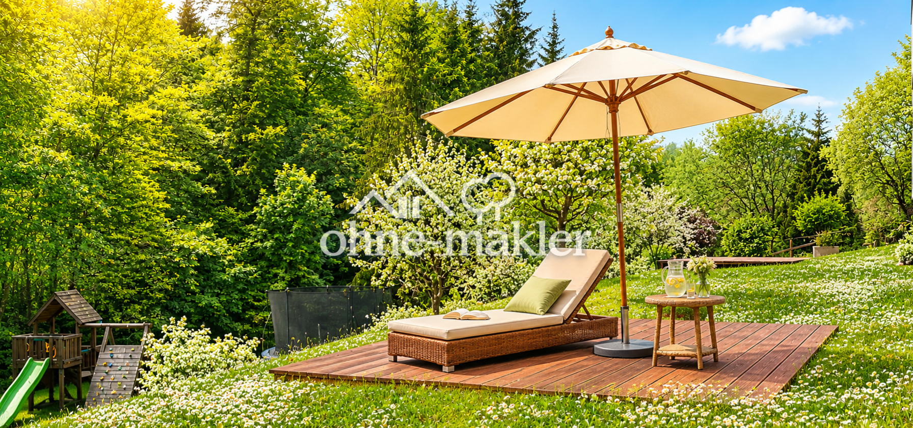 Ruhe im Grünen – 103,5 m Gartenwohnung, 70597 Stuttgart (Degerloch Hoffeld Kaltental Möhringen Sonnenberg)