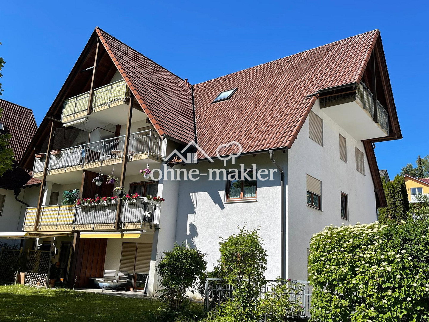 Helle 3-Zimmer-Wohnung mit Balkonen in zentraler Lage, 88709 Meersburg