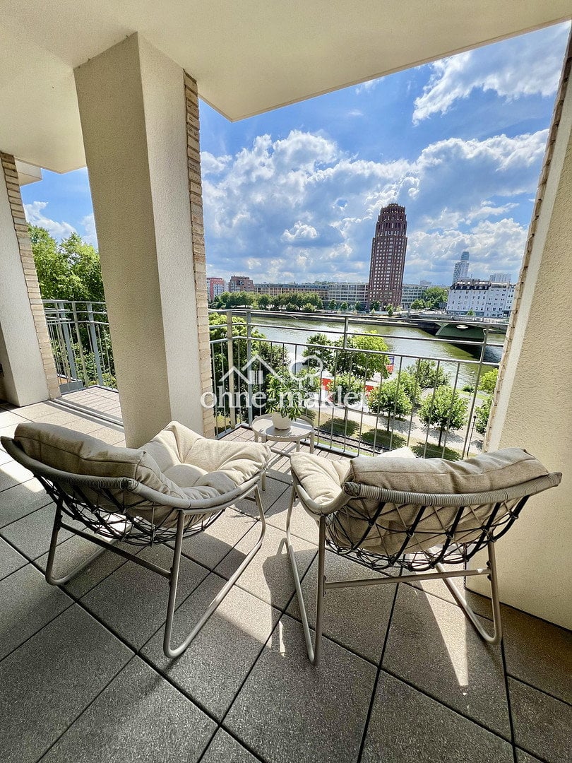 Mainblick direkt vom Balkon, 60314 Frankfurt am Main (Fechenheim Ostend)