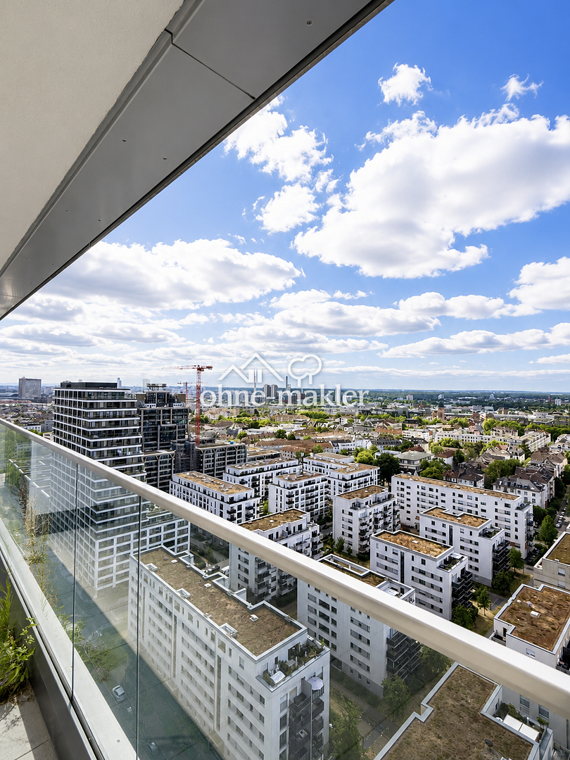 Luxus-Penthouse mit Panoramablick in Frankfurt, 60327 Frankfurt am Main (Gallus Gutleutviertel Westend-Süd)