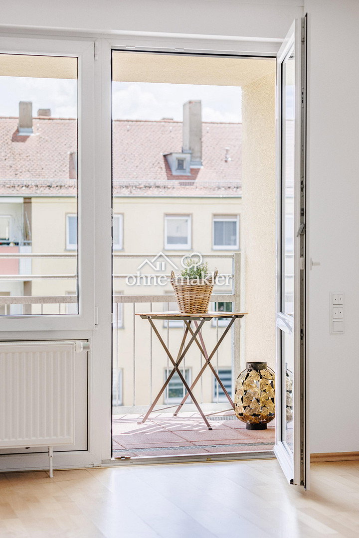 2-Zimmer-Wohnung mit Balkon am Rennweg, 90489 Nürnberg (Gärten bei Wöhrd Rennweg Veilhof Wöhrd)