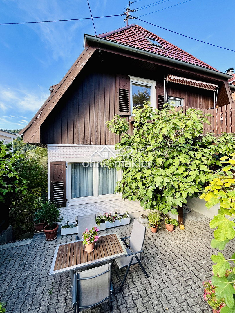 Grün umgeben, Familienfreundlich überdachte Loggia, 75305 Neuenbürg