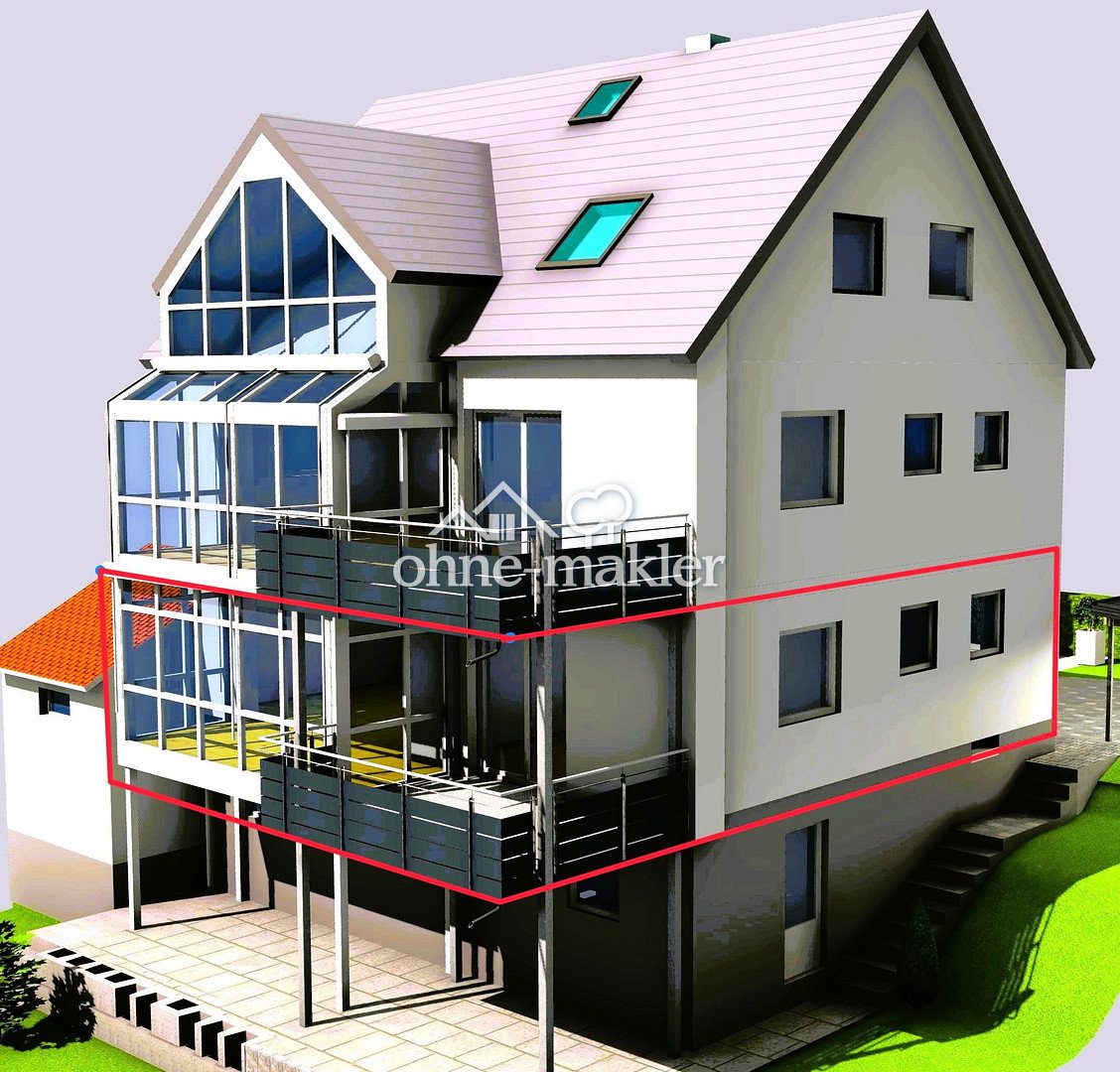 Lichtdurchflutete 3-Zimmer-Wohnung mit Terrasse und Garten, 70597 Stuttgart (Degerloch Hoffeld Kaltental Möhringen Sonnenberg)