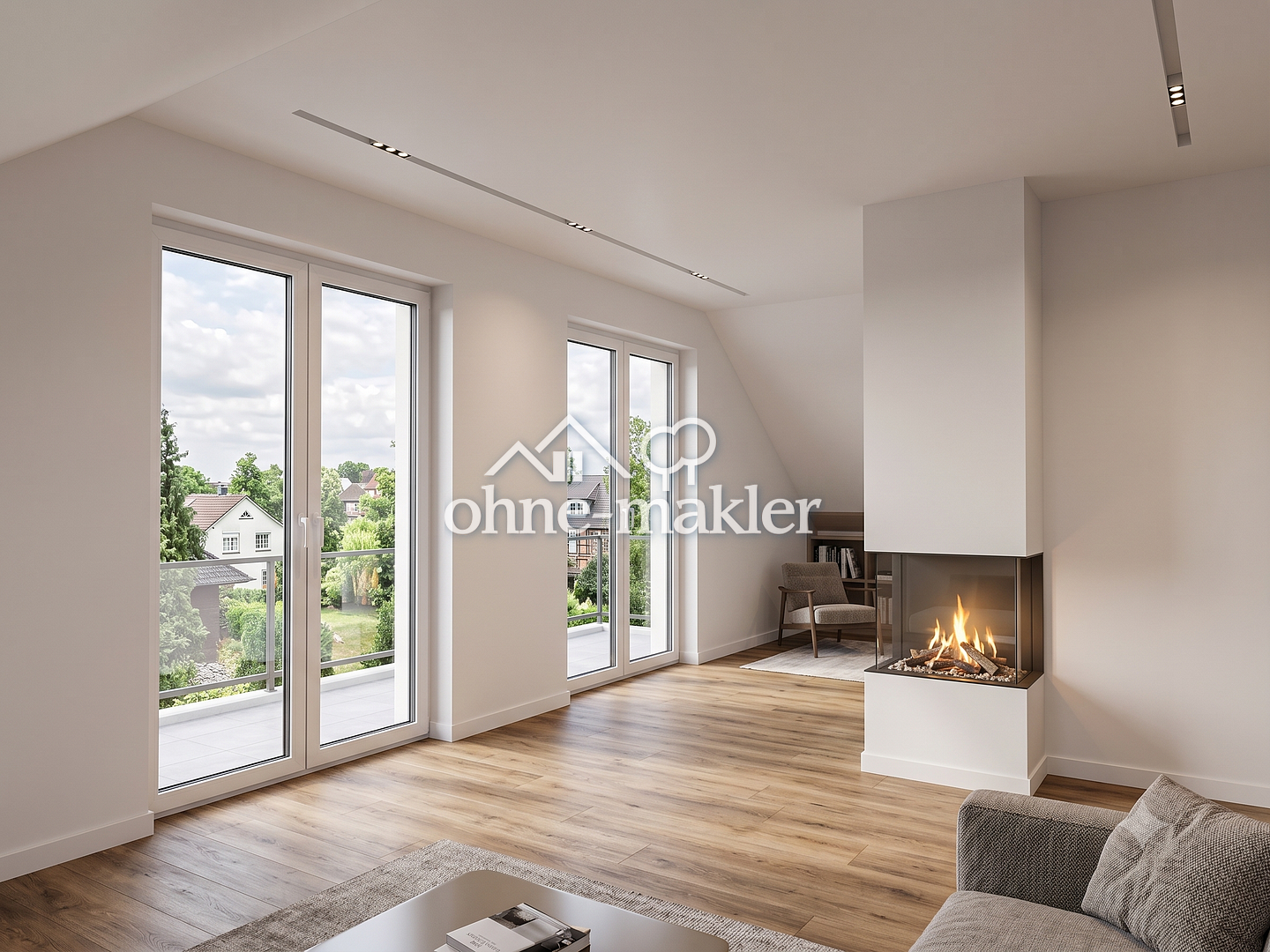 Dachgeschosswohnung mit Klimaanlage & Balkon, 13581 Berlin (Spandau)