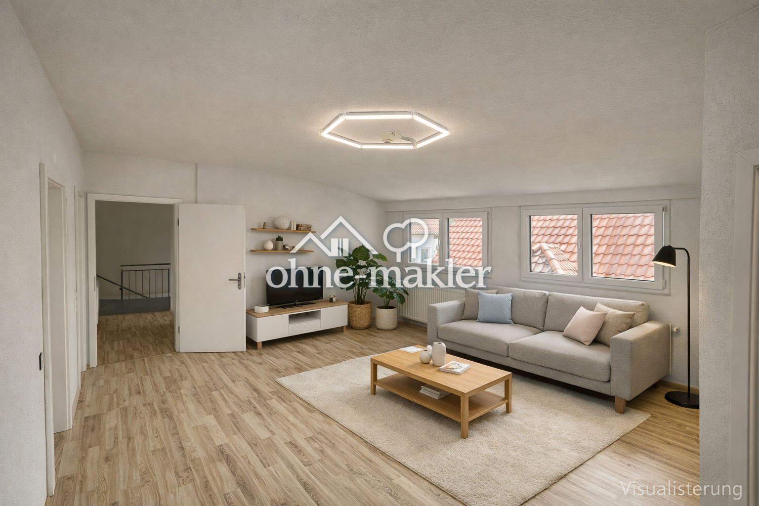 Großzügige Dachgeschosswohnung mit privatem Eingangsbereich, 71334 Waiblingen