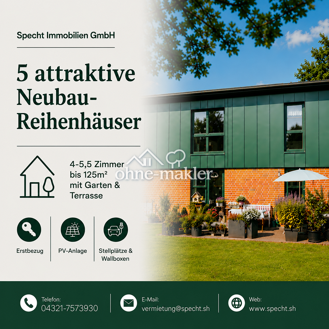 Zentraler Neubau mit Garten und Wallbox, 24539 Neumünster (Gadeland Ruthenberg Stör Wittorf)