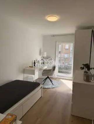 Modernes 1-Zimmer-Apartment mit Balkon in Lindenhof, 68163 Mannheim (Fabrikstation Lindenhof Neuhermsheim Neuostheim)