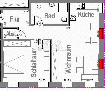 Großzügige 2-Raum-Wohnung in Sagard, 18551 Sagard