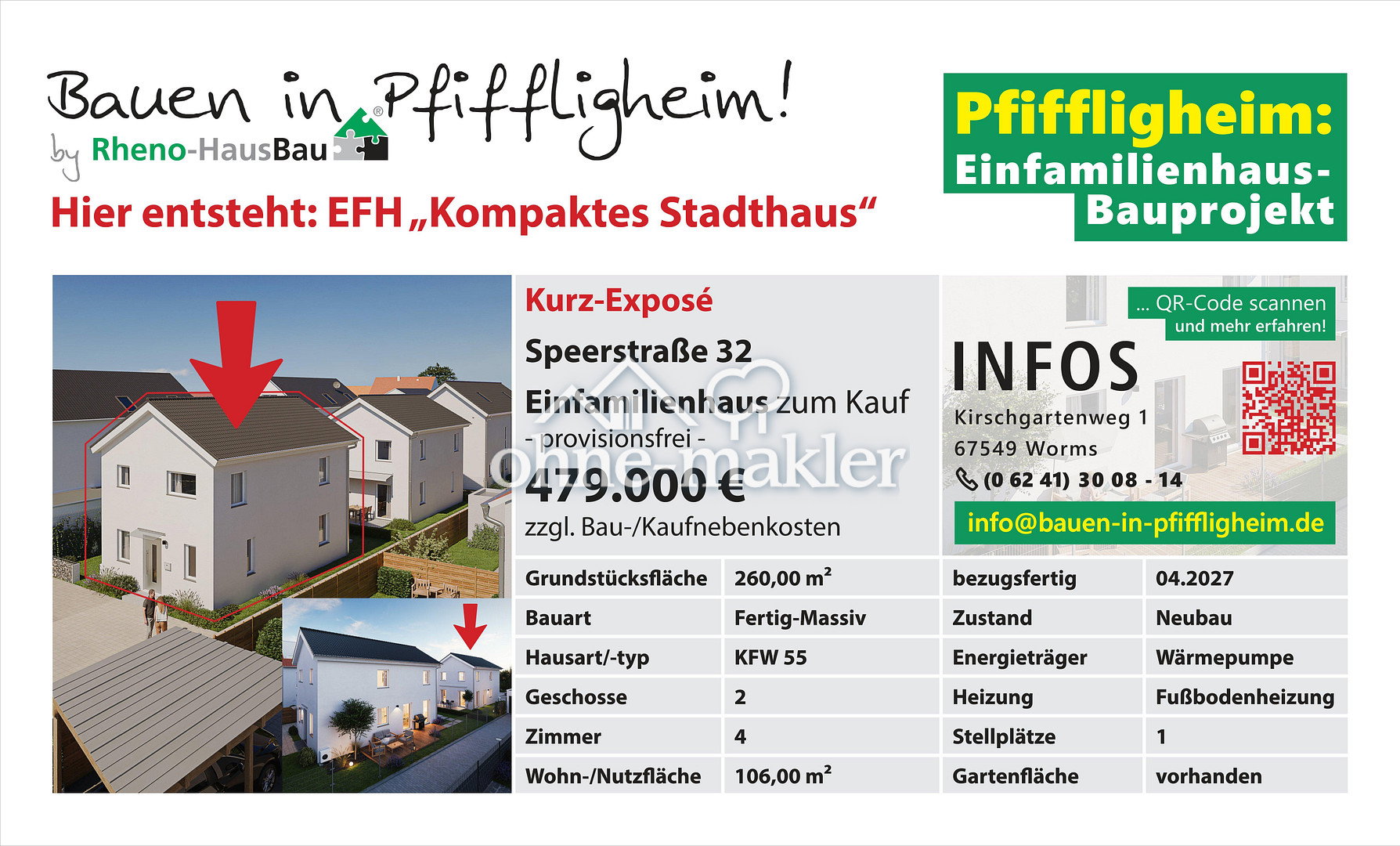 Top-Anbindung und eigenes Grundstück in Worms-West, 67549 Worms (Hochheim Innenstadt Leiselheim Neuhausen Pfiffligheim)