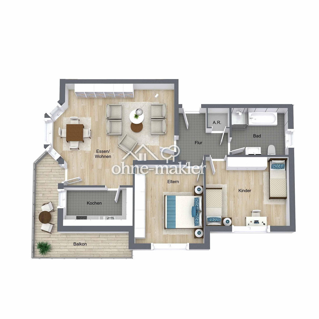 Helle 3-Zimmer Wohnung in Hachenburg – Balkon & Keller, 57627 Hachenburg