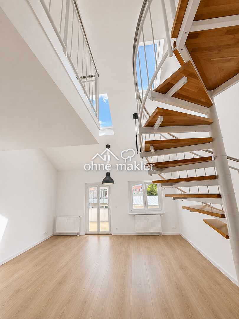 Zentrale Lage Traum-Maisonette mit Balkon, 6108 Halle (Saale) (Altstadt Giebichenstein Innenstadt Paulusviertel Saaleaue)
