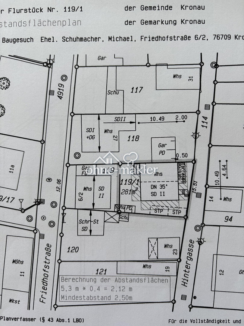 Einfamilienhaus mit separater Einliegerwohnung in zentraler Lage, 76709 Kronau