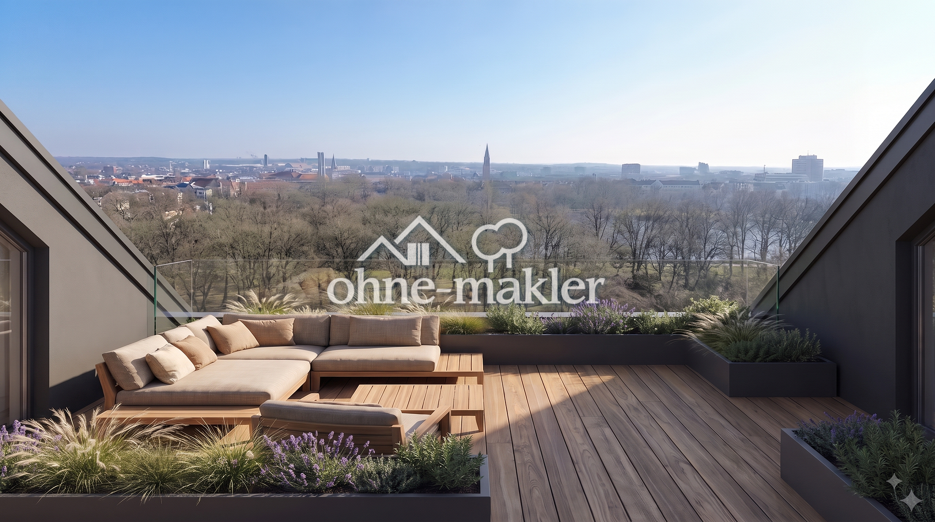 Luxus-Penthouse mit Parkblick in Kiel, 24116 Kiel (Schreventeich)