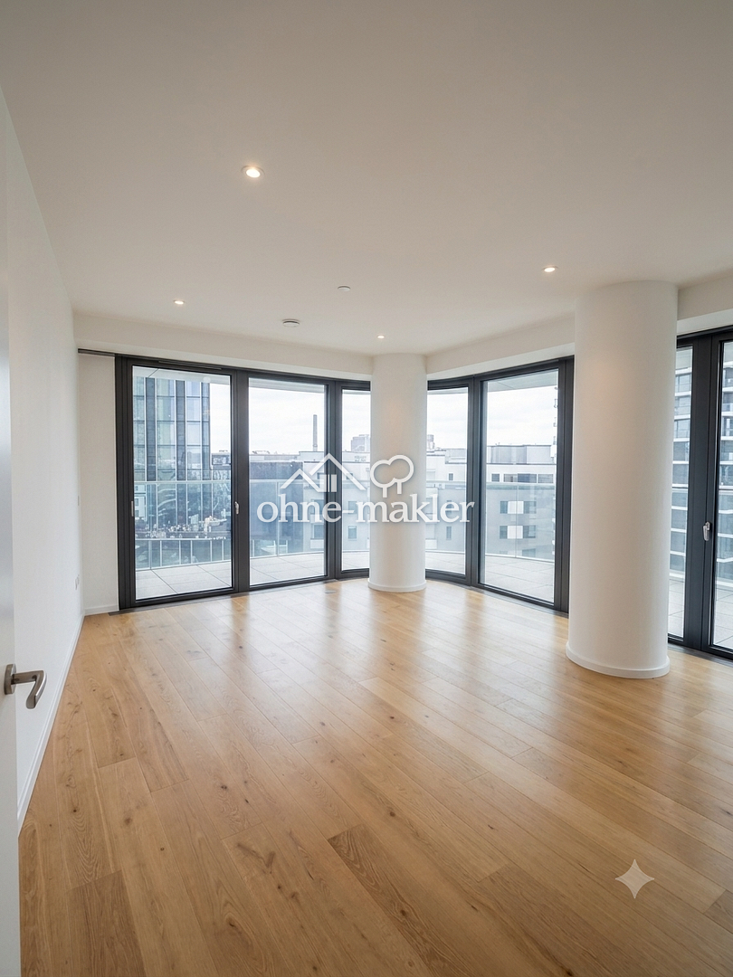 Luxuswohnung mit Panoramablick in Frankfurt, 60327 Frankfurt am Main (Gallus Gutleutviertel Westend-Süd)