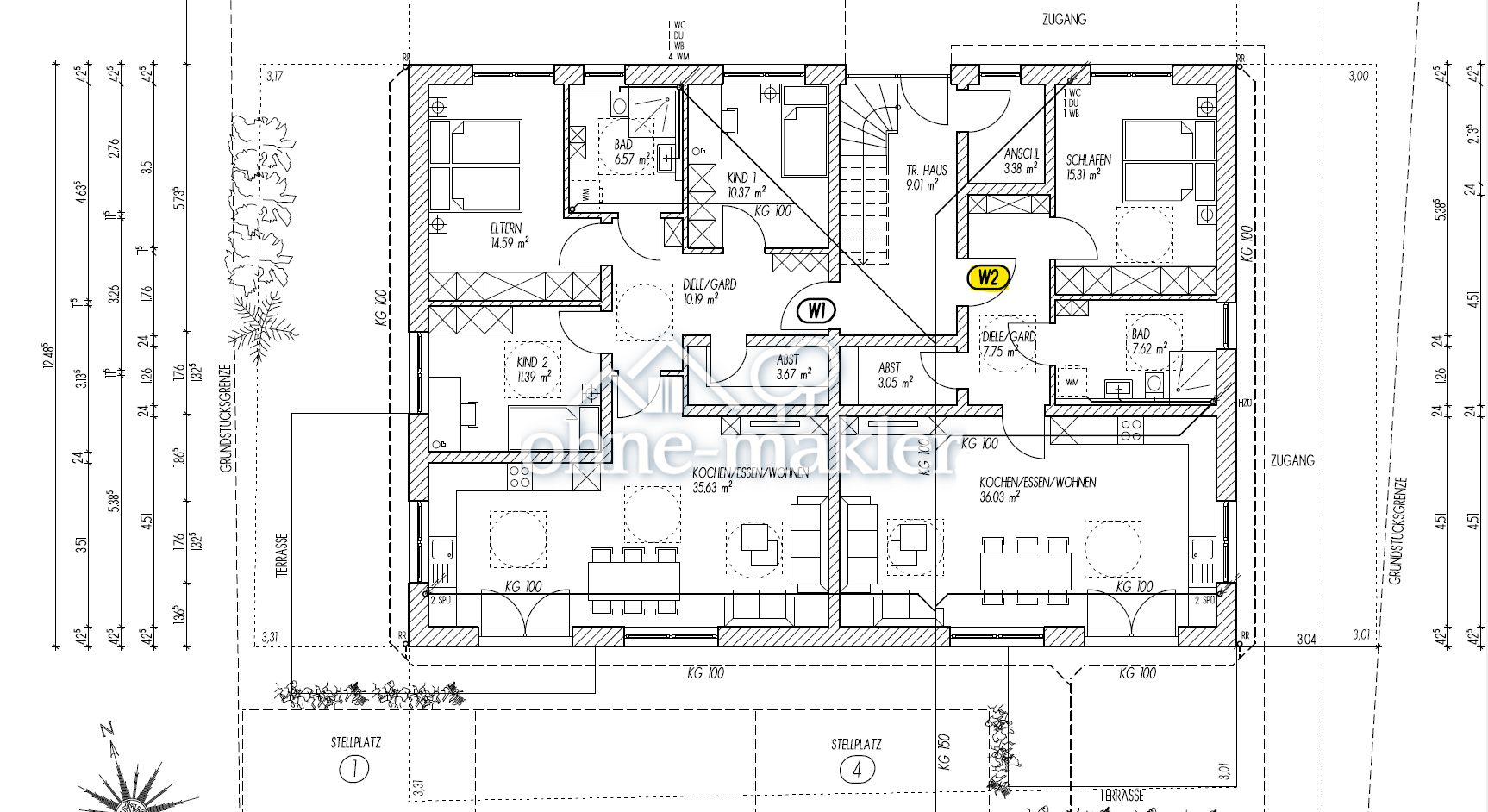 Barrierefreie 2-Zimmer-Wohnung mit Terasse und E-Ladestation, 93413 Cham