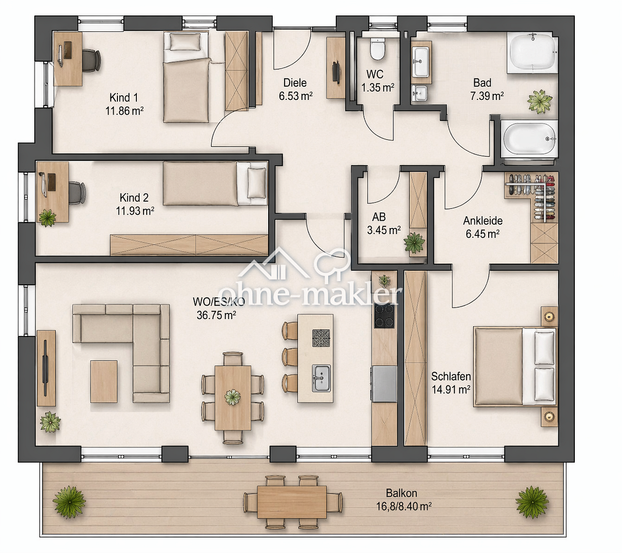 Erdgeschosswohnung mit Balkon & Top-Lage, 97990 Weikersheim