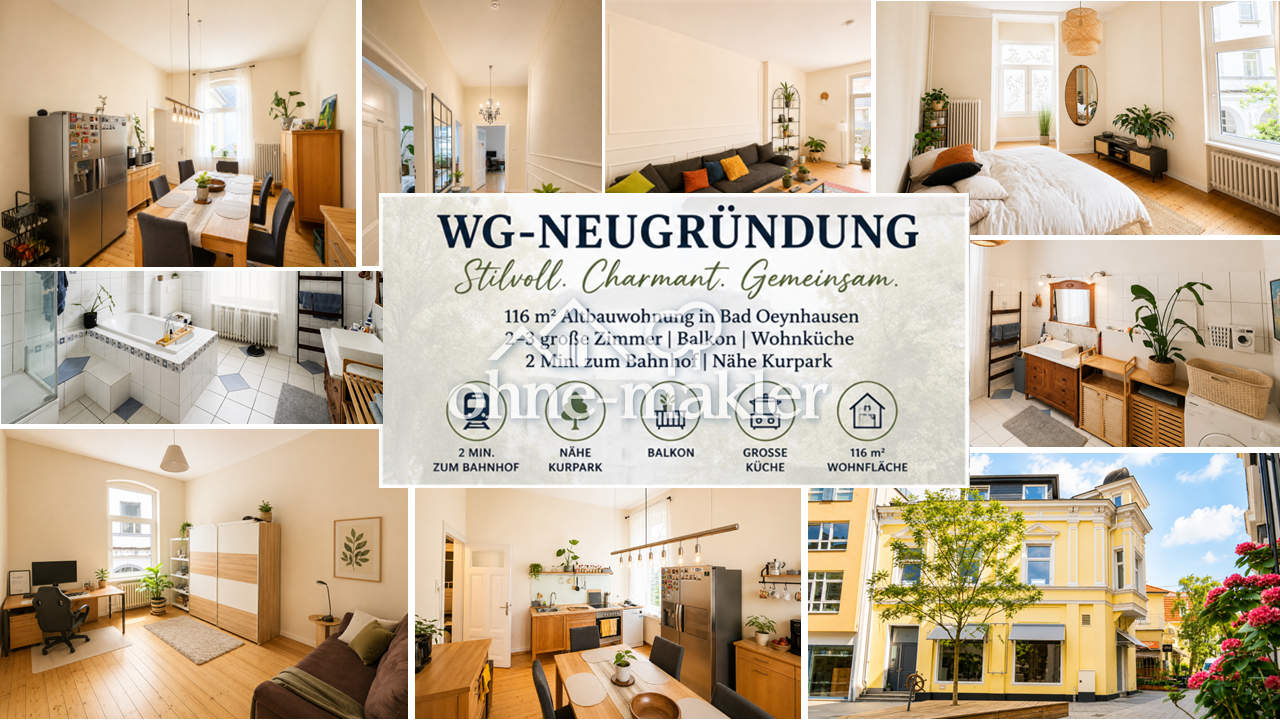 Zentrale 3er WG mit Großstadtflair, 32545 Bad Oeynhausen