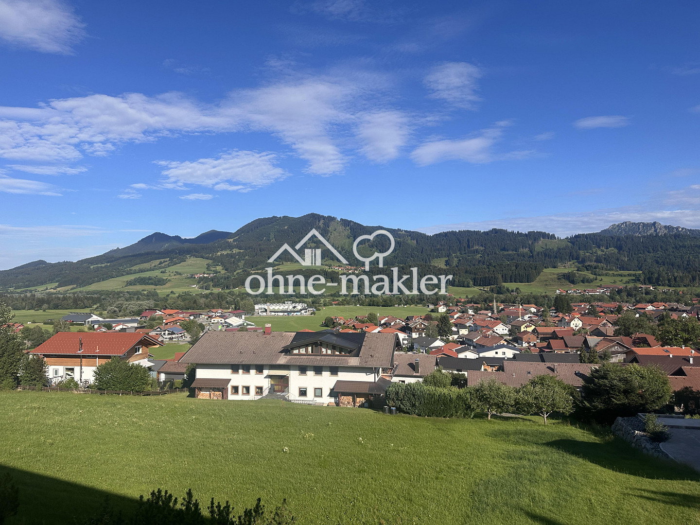 Panoramablick auf die Allgäuer Alpen, 87497 Wertach