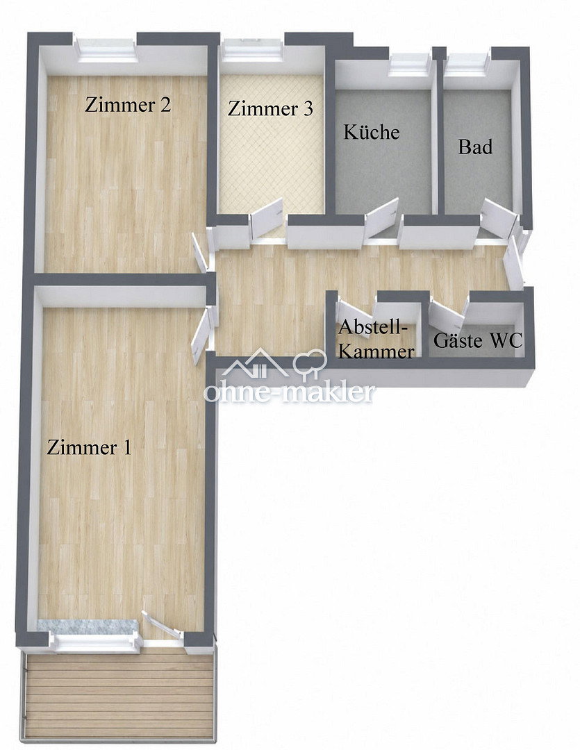 Zentrale Lage mit Balkon – ideal für WG oder Einzelmieter, 81735 München (Berg am Laim Ramersdorf-Perlach Trudering-Riem)