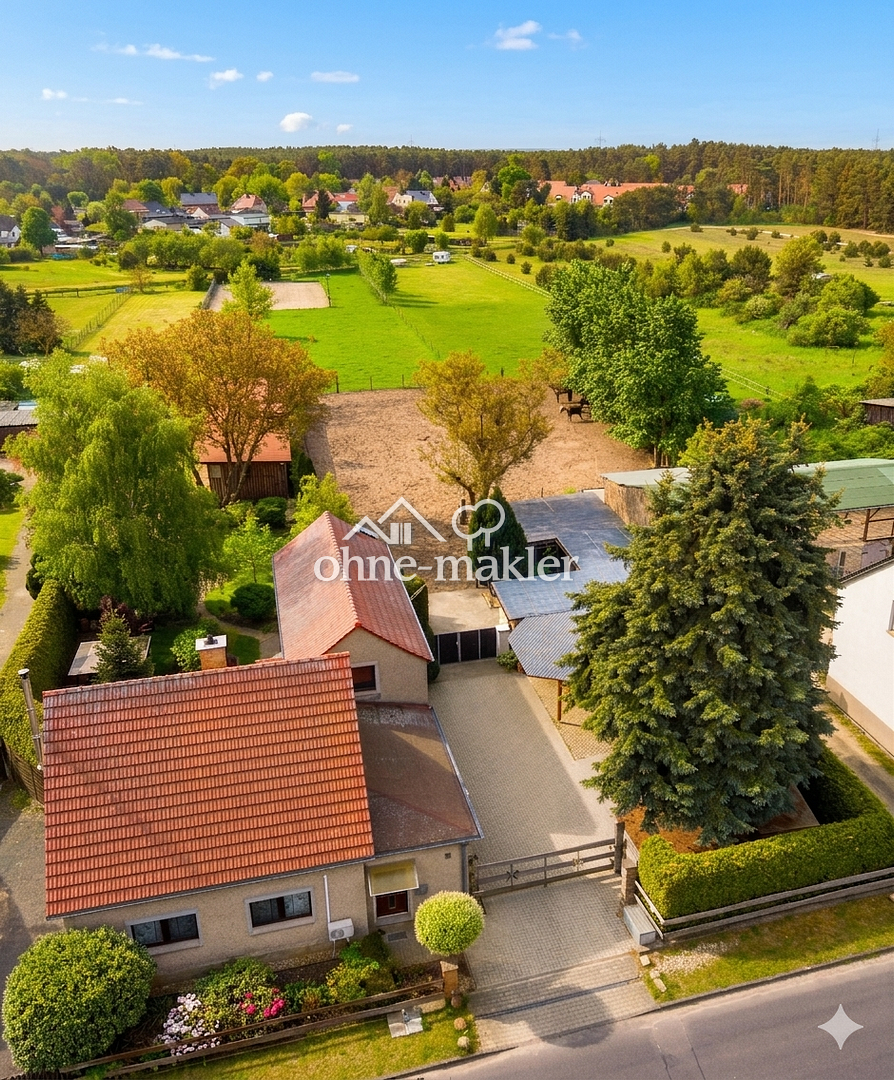 Ideal für Pferdehalter – 1,1 ha Grundstück inklusive Stall, 14797 Kloster Lehnin
