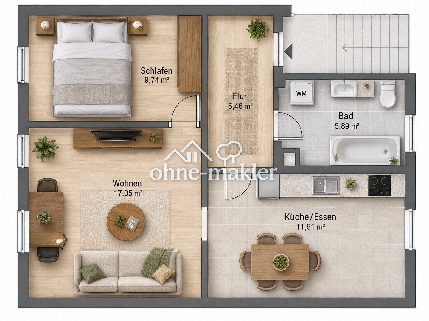 Charmante 2-Zimmer Wohnung in Leipzig, 4158 Leipzig (Güterverkehrszentrum Lindenthal Lützschena-Stahmeln Wiederitzsch)