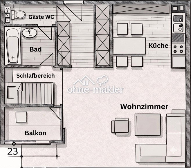 Rendite sichert – Wohnung mit TG-Stellplatz, 89231 Neu-Ulm