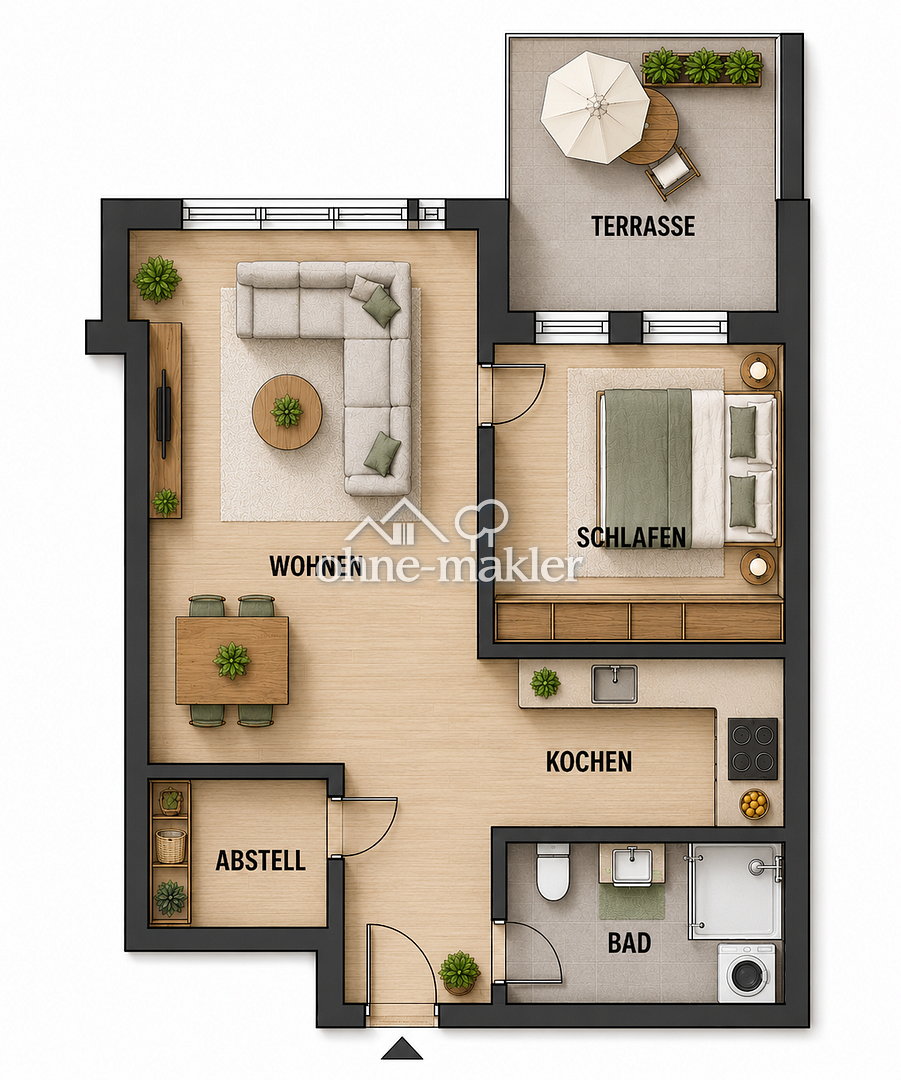 TOP-Rendite - EG-Wohnung mit Terrasse, 89150 Laichingen
