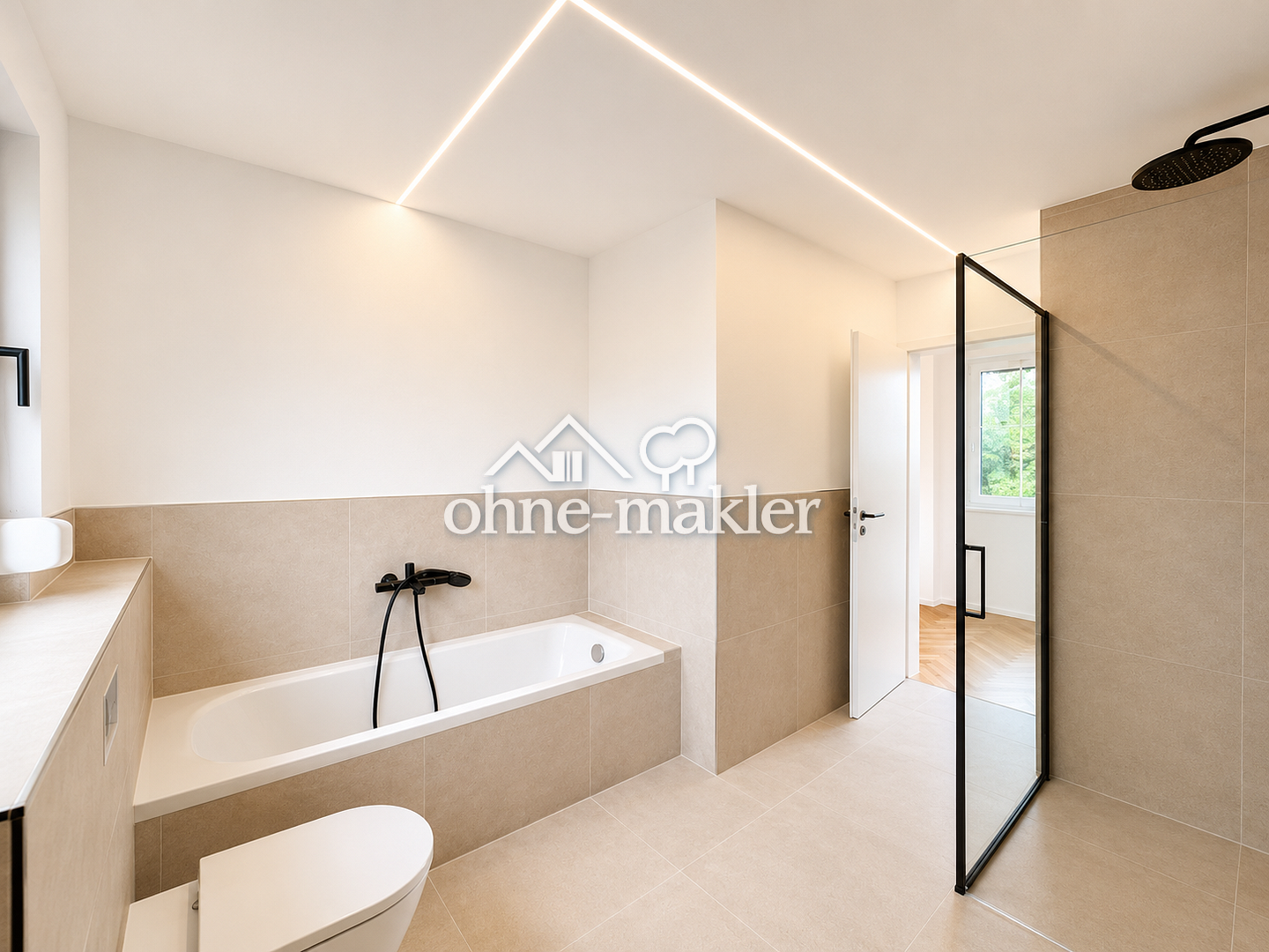 Erstbezug nach Sanierung Echtholz Boden Designbad, 73110 Hattenhofen