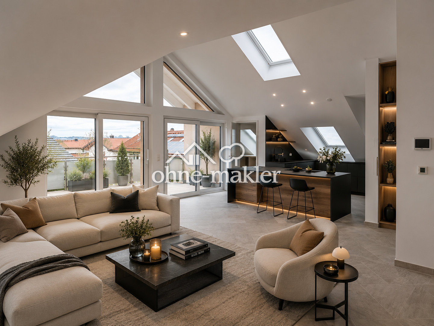 Penthouse in Brunnthal – Design & Sonne bis Abend, 85649 Brunnthal