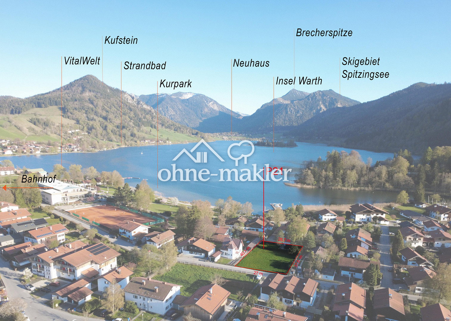 Seeblick, Baugenehmigung & Traumgrundstück, 83727 Schliersee