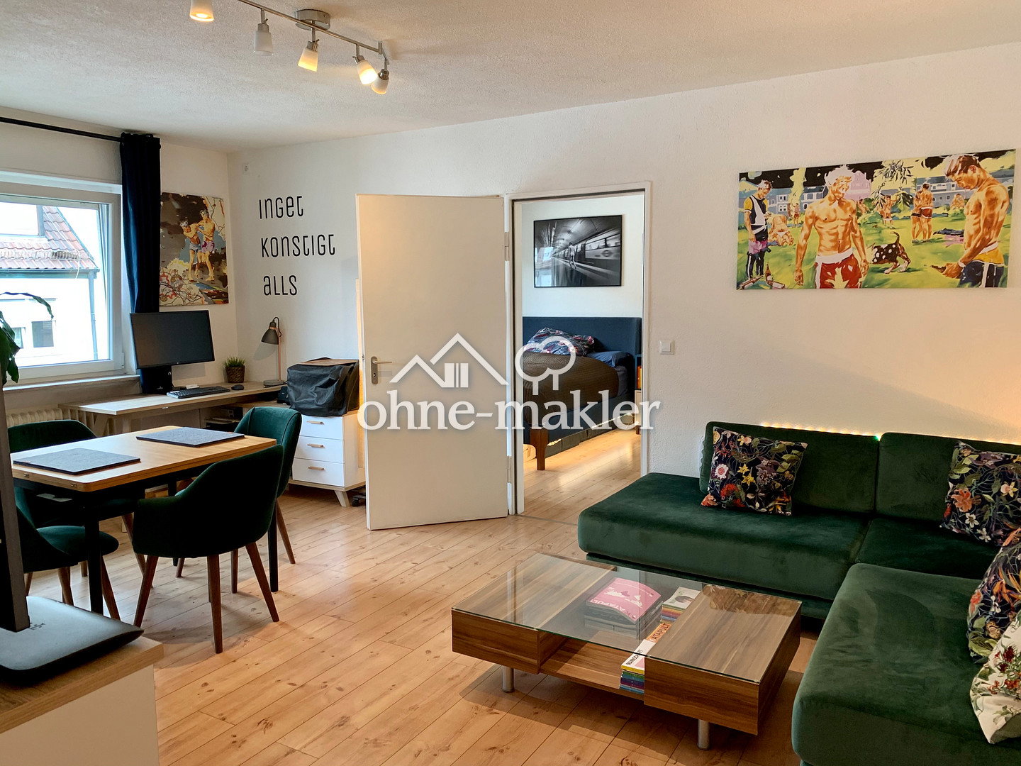 Stuttgart-Mitte Helle 2-Zimmerwohnung zu vermieten, 70190 Stuttgart (Mitte Ost)