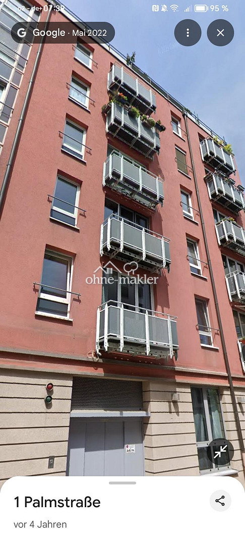 Zentraler 1-Zimmer-Apartement mit Balkon und Aufzug, 1067 Dresden (Friedrichstadt Innere Altstadt Wilsdruffer Vorstadt/Seevorstadt-West)