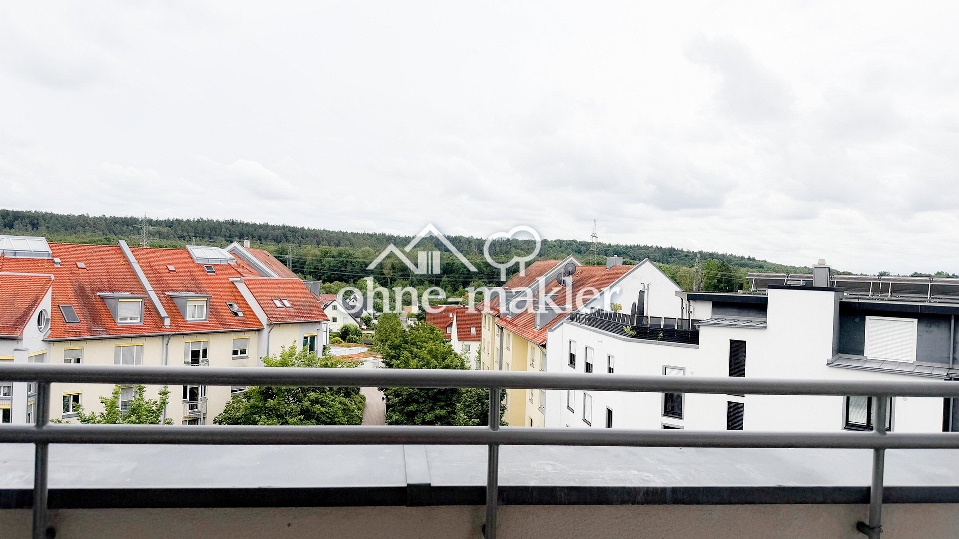 Dachterrasse mit Stadtwald-Blick, 90482 Nürnberg (Freiland Laufamholz Mögeldorf Rehhof Unterbürg)