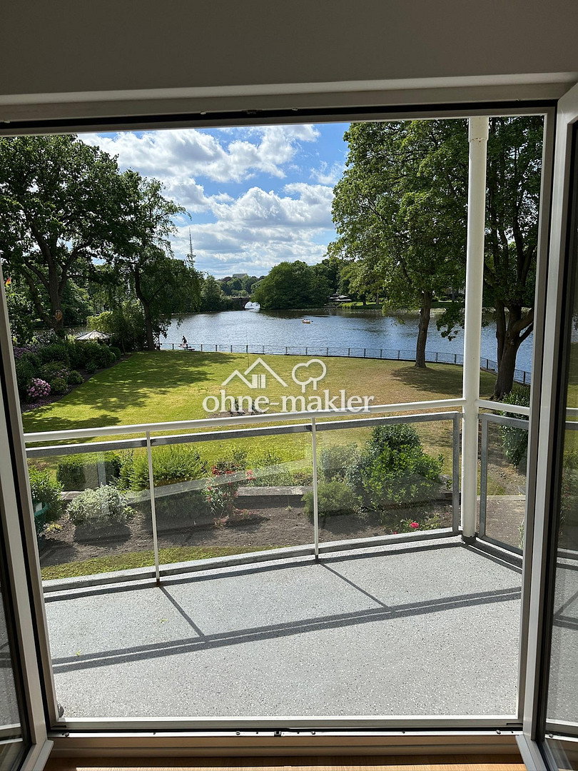 Alsterblick und Garten zur Entspannung, 22085 Hamburg (Hamburg-Nord Barmbek-Süd Uhlenhorst)