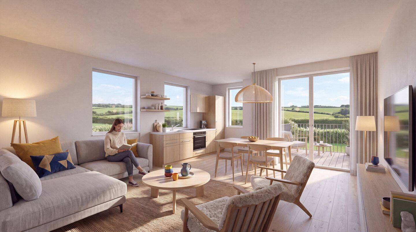 Moderne QNG 2-ZI Neubauwohnung mit Balkon 1.OG – hohe Steuervorteile & KfW Finanzierung ab 1.60% p.a, 57392 Schmallenberg