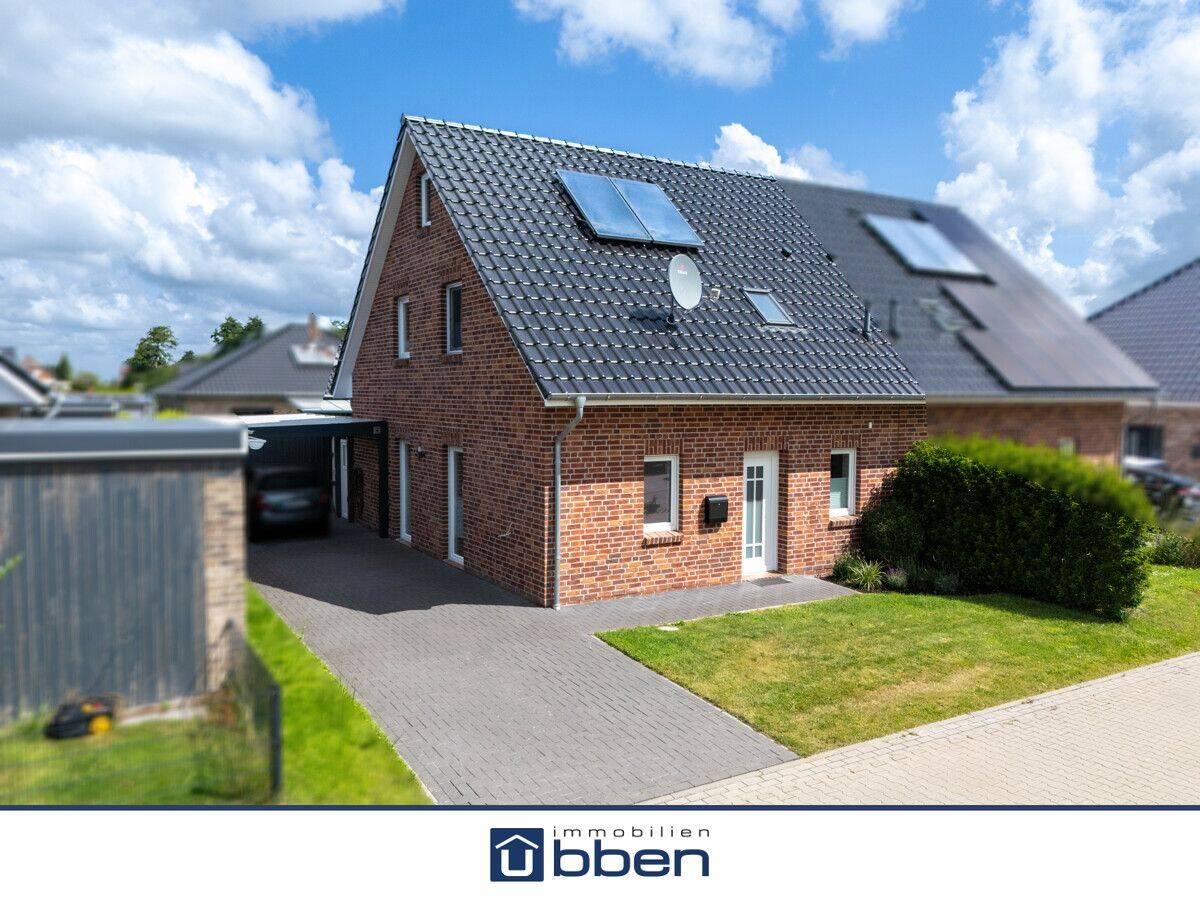 Moderne Doppelhaushälfte in Simonswolde mit Garten & Carport, 26632 Ihlow