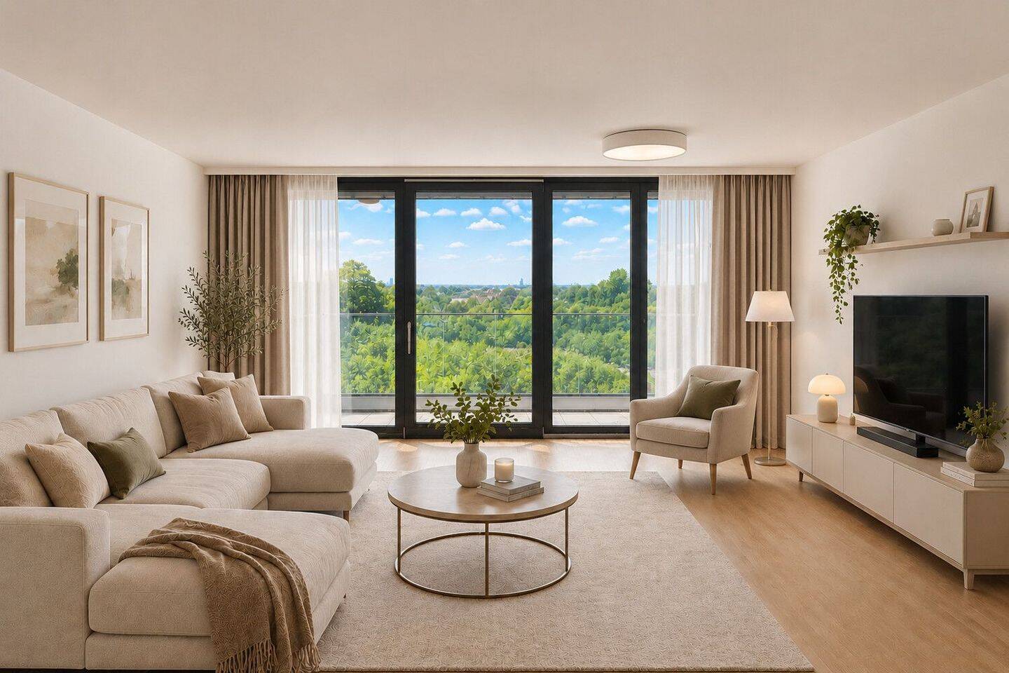 Drei-Zimmer-Wohnung mit spektakulärem Weitblick, 60486 Frankfurt am Main (Bockenheim Gallus Rödelheim Westend-Süd)
