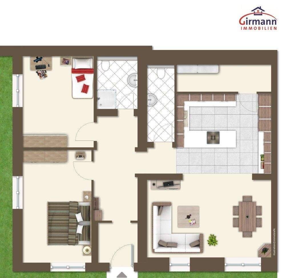 WE 01 Moderne 3 Zimmer EG Wohnung in saniertem Altbau, 67363 Lustadt