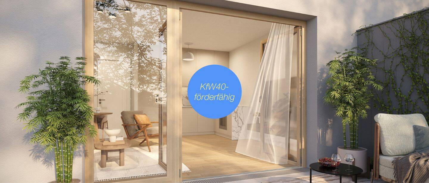 Lichtdurchflutete 3-Zimmer-Ergeschosswohnung mit Terrasse und Garten