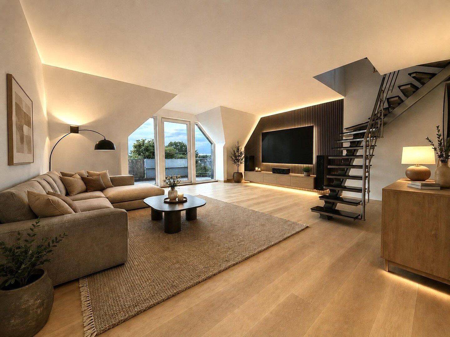 Lichtdurchflutete Maisonette-Wohnung mit großem Sonnenbalkon inkl. Tiefgarage in Oberhausen-Alsfeld, 46149 Oberhausen (Alsfeld Buschhausen Schwarze Heide Stadtmitte Sterkrade-Mitte)