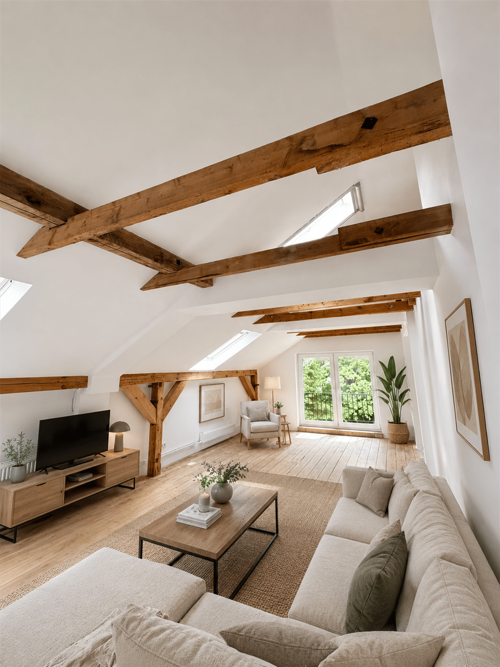Eine Maisonette zwischen alten Baumkronen