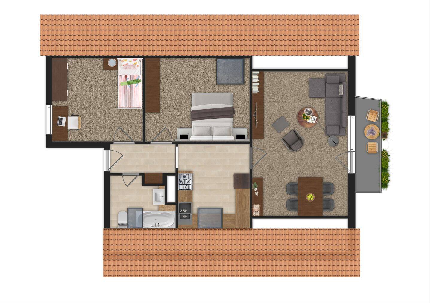 Sonnige 3-Zimmer-Dachgeschosswohnung mit Potenzial, 78465 Konstanz