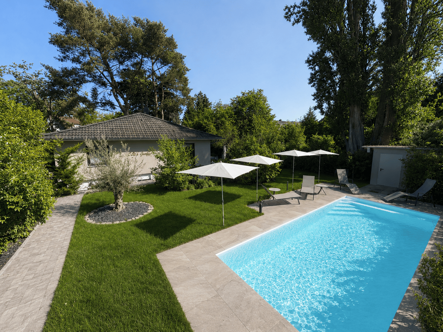 Wohnen im Grünen: Haus mit Pool, Sauna & idyllischem Garten, 14169 Berlin (Steglitz-Zehlendorf Dahlem Lichterfelde Zehlendorf)