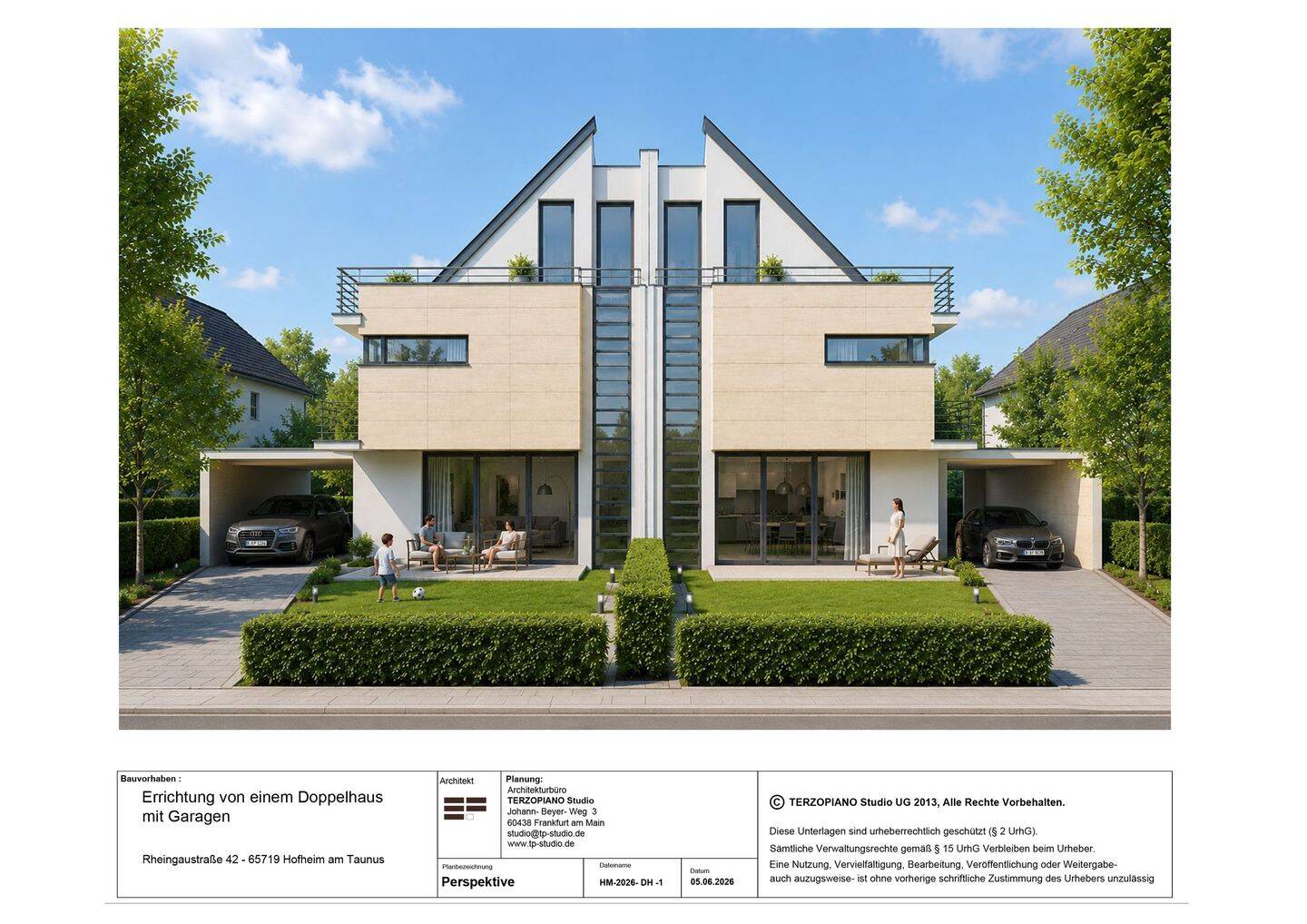 Ein besonderes Doppelhausprojekt in Hofheim-Marxheim – modernes Familienwohnen in begehrter Lage, 65719 Hofheim am Taunus