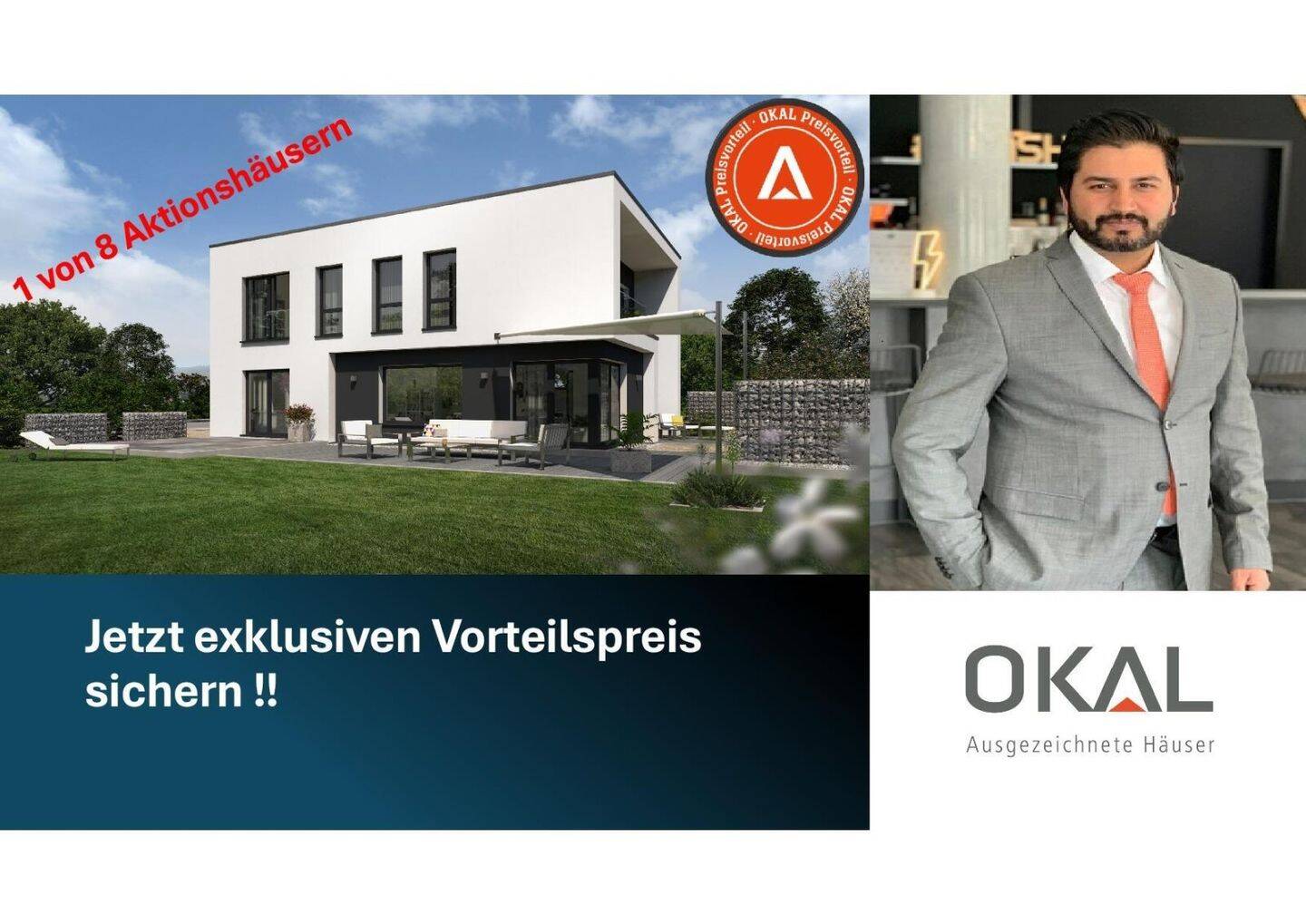 TRAUMHAUS AUF IHREM GRUNDSTÜCK, BAUHAUS-ARCHITEKTUR IN OKAL-DESIGN, 35510 Butzbach