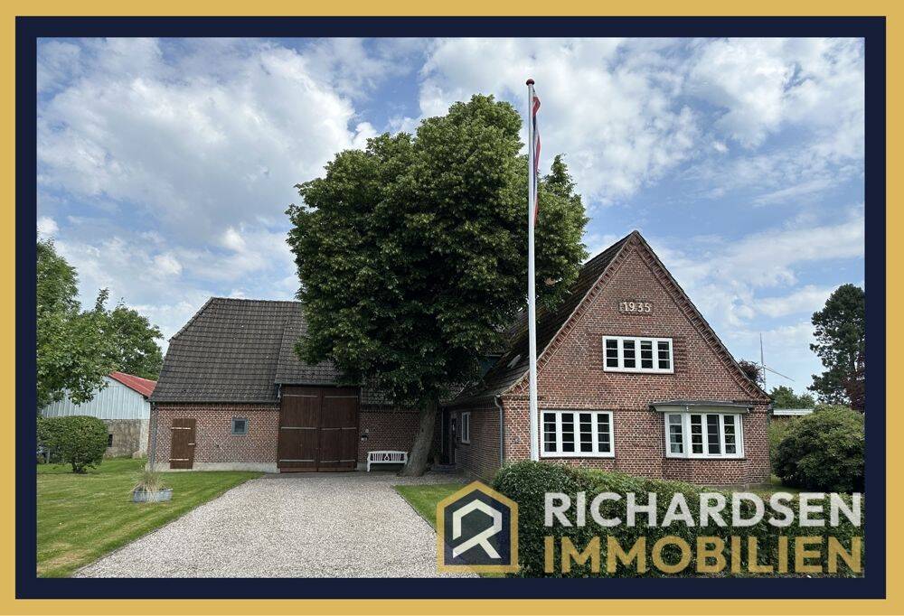 Großzügiges, sehr gepflegtes Anwesen mit Weide am Haus in Karlum, 25926 Bramstedtlund