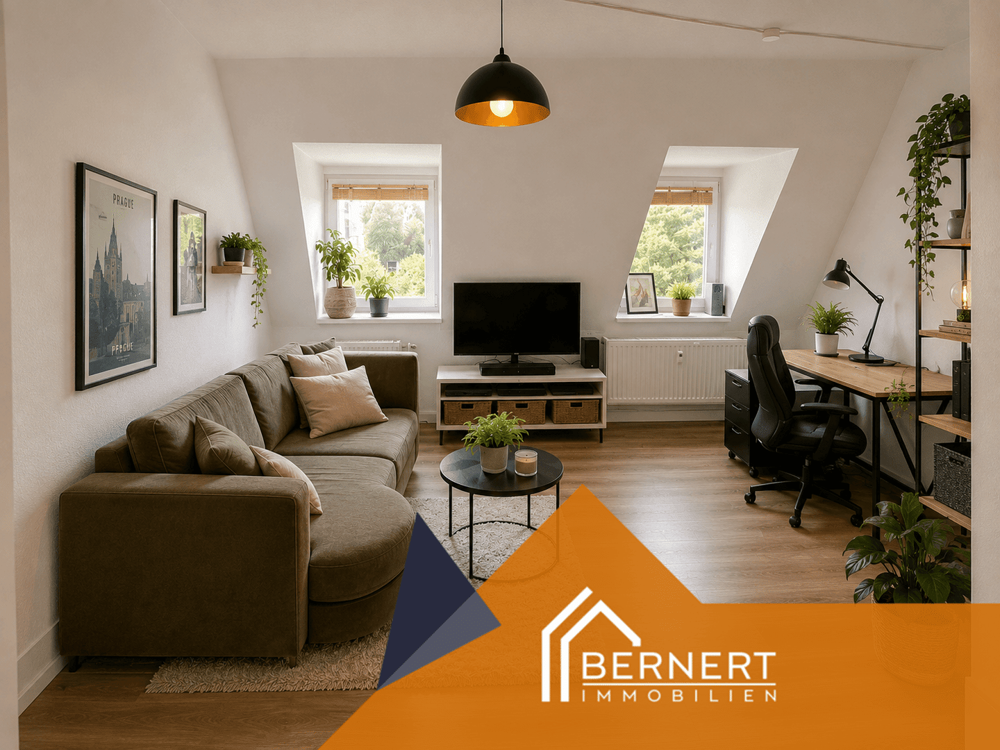 Über den Dächern Bambergs – gepflegte 2-Zimmer-Dachgeschosswohnung mit Charme, 96050 Bamberg (Bamberg)