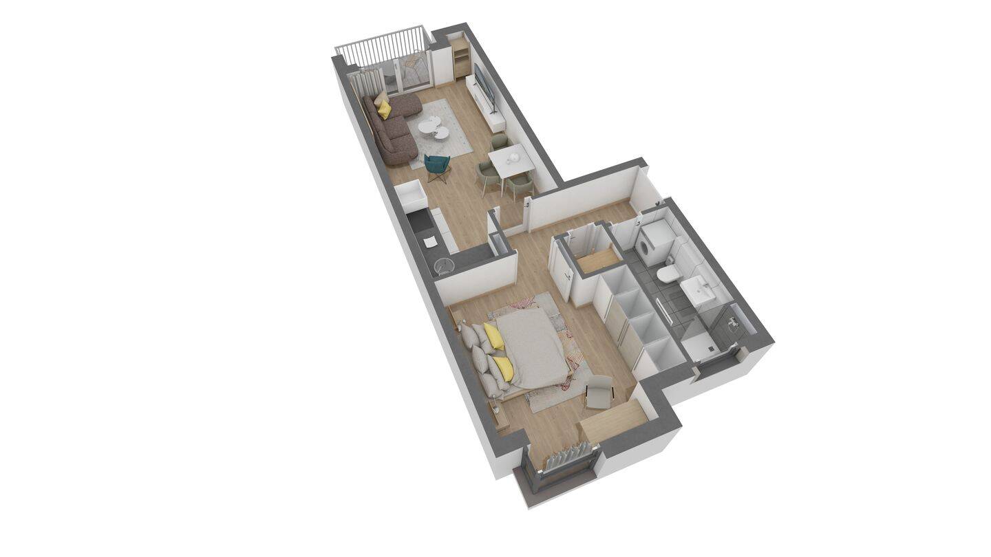 Attraktive 2 Zimmer-Wohnung im 1. OG mit Balkon, 63075 Offenbach am Main (Bürgel Offenbach am Main Rumpenheim Waldheim)