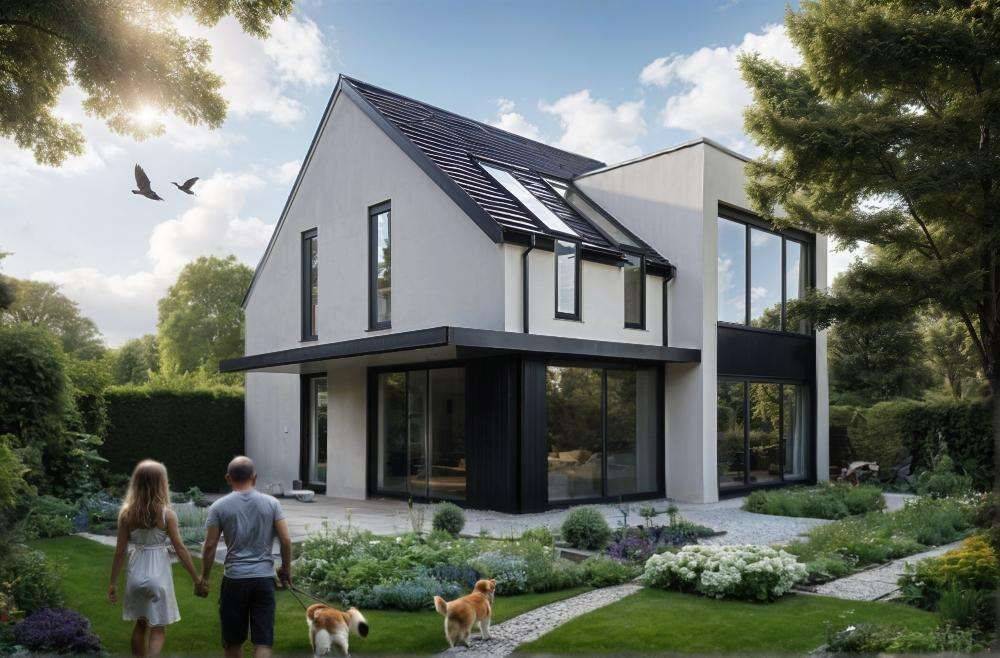 Modernes Einfamilienhaus mit Satteldach in Leipzig-Böhlitz-Ehrenberg, 4178 Leipzig (Burghausen-Rückmarsdorf Böhlitz-Ehrenberg)