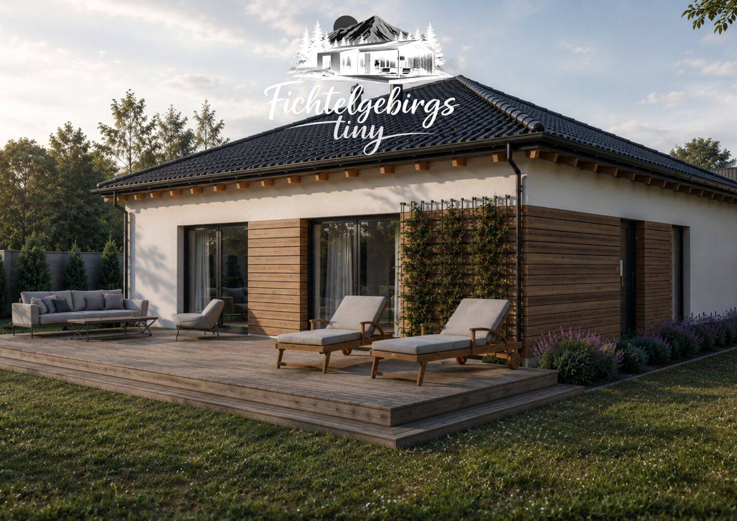 Tiny-Bungalow Emil | Diffusionsoffen | Schlüsselfertig | KfW-40 | inkl. Grundstück & Fundament, 95100 Selb